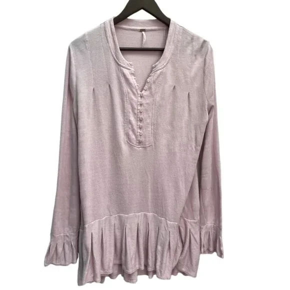 FREE PEOPLE 'Your Girl Tunic' Pink Size M - Picture 5 of 12